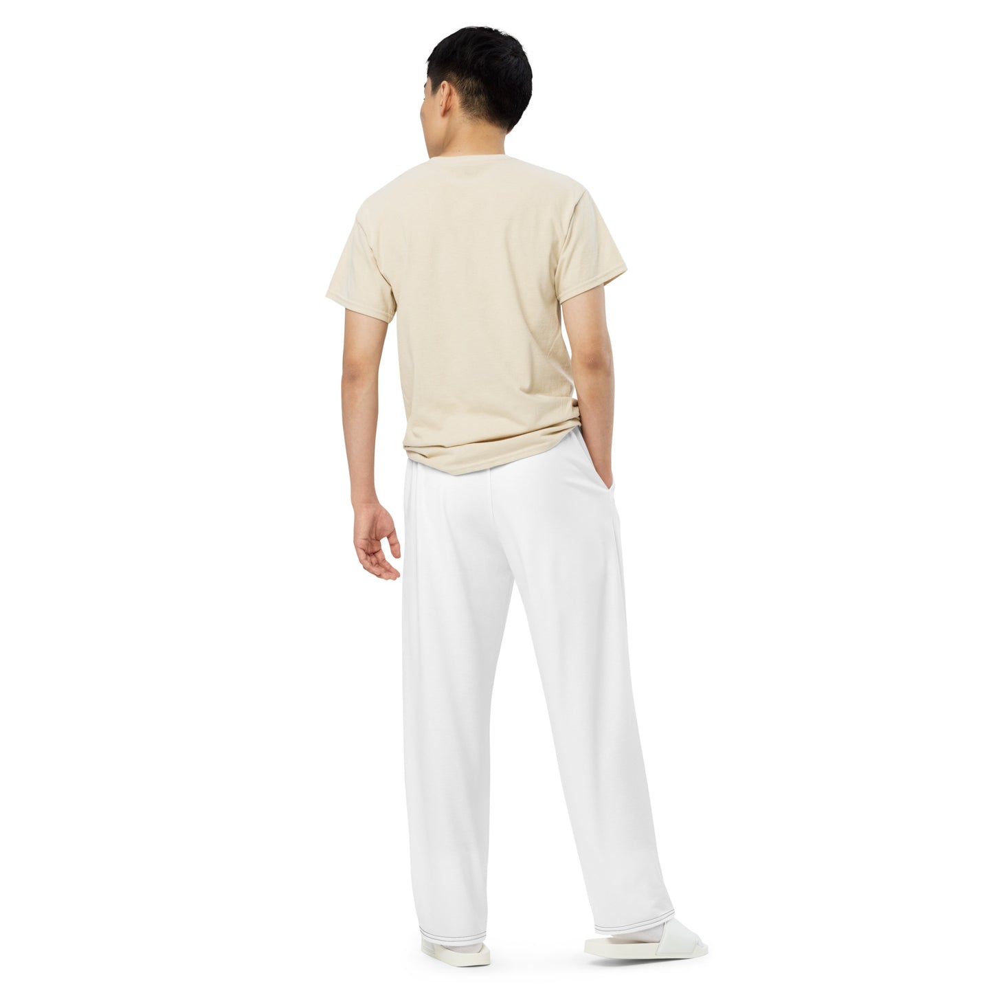 Unisex Wide-leg Lounge Pants Circular Logo