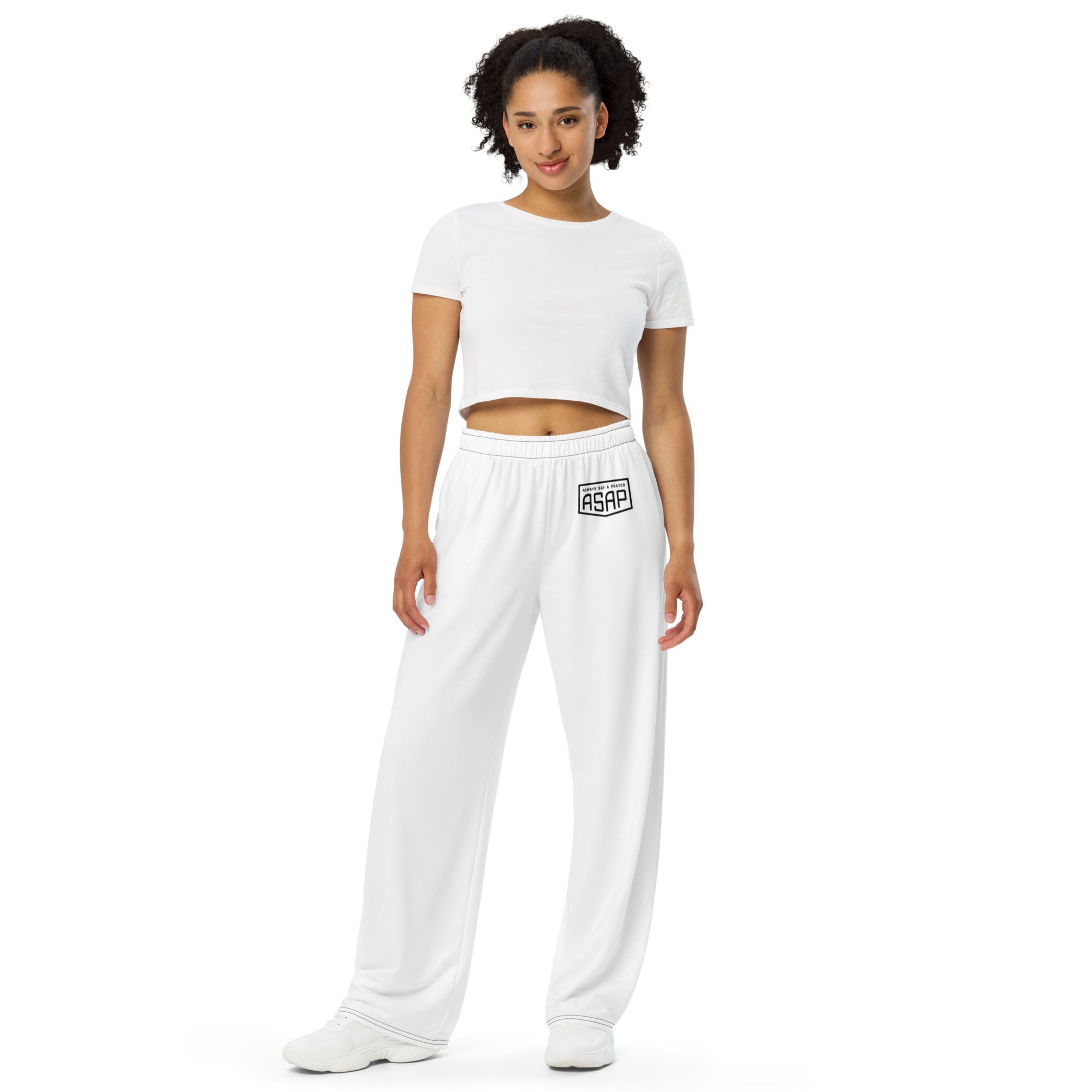 Unisex Wide-leg Lounge Pants Shield Logo