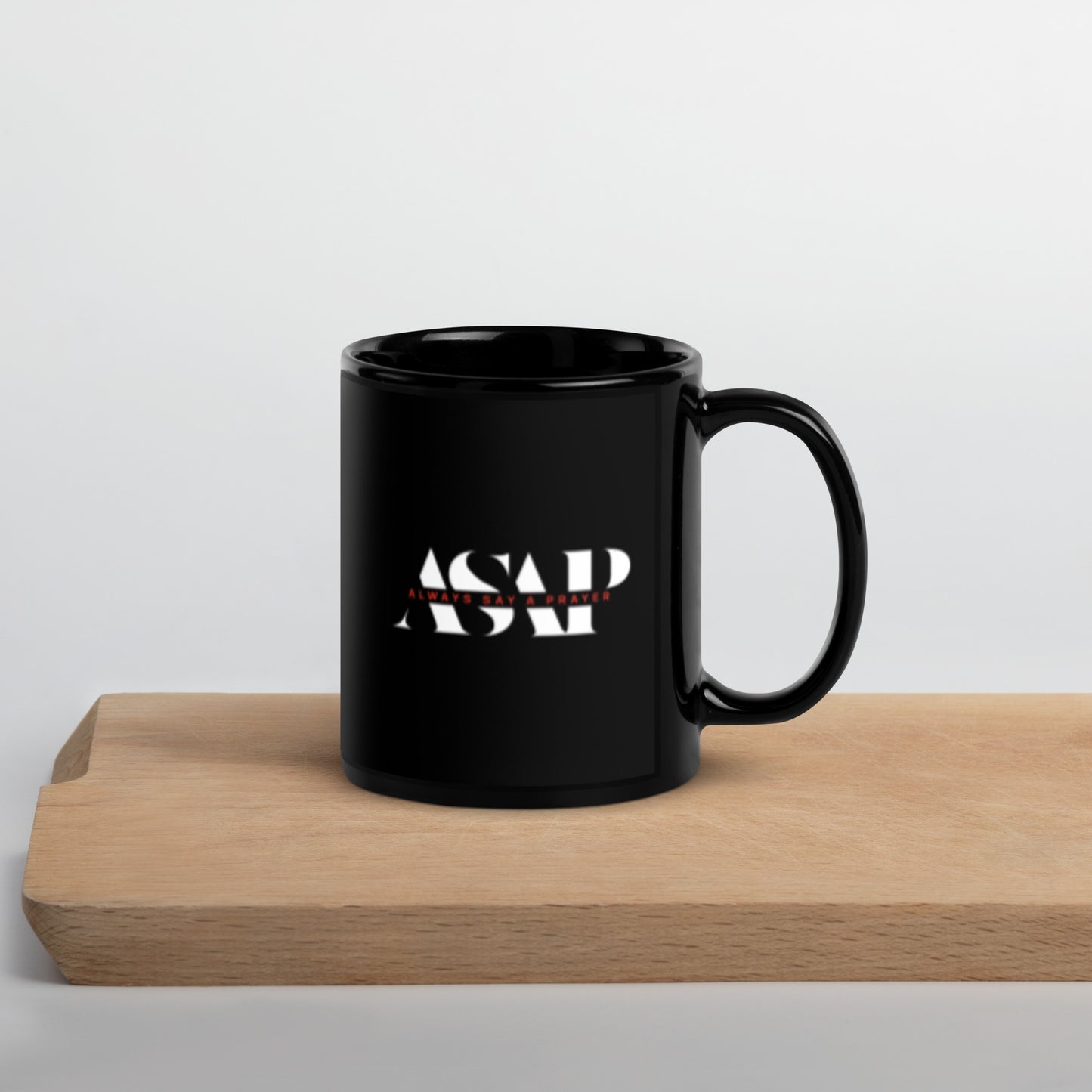 Ceramic Black Mug ASAP Logo