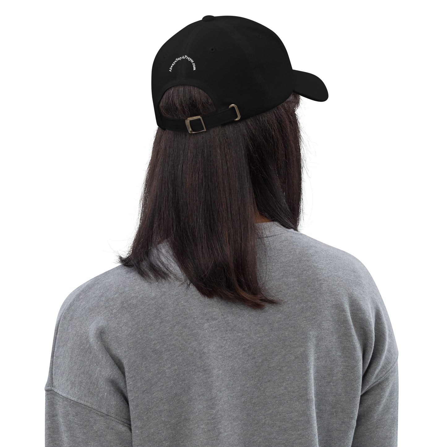 Unisex Dad Hat White Circular Logo