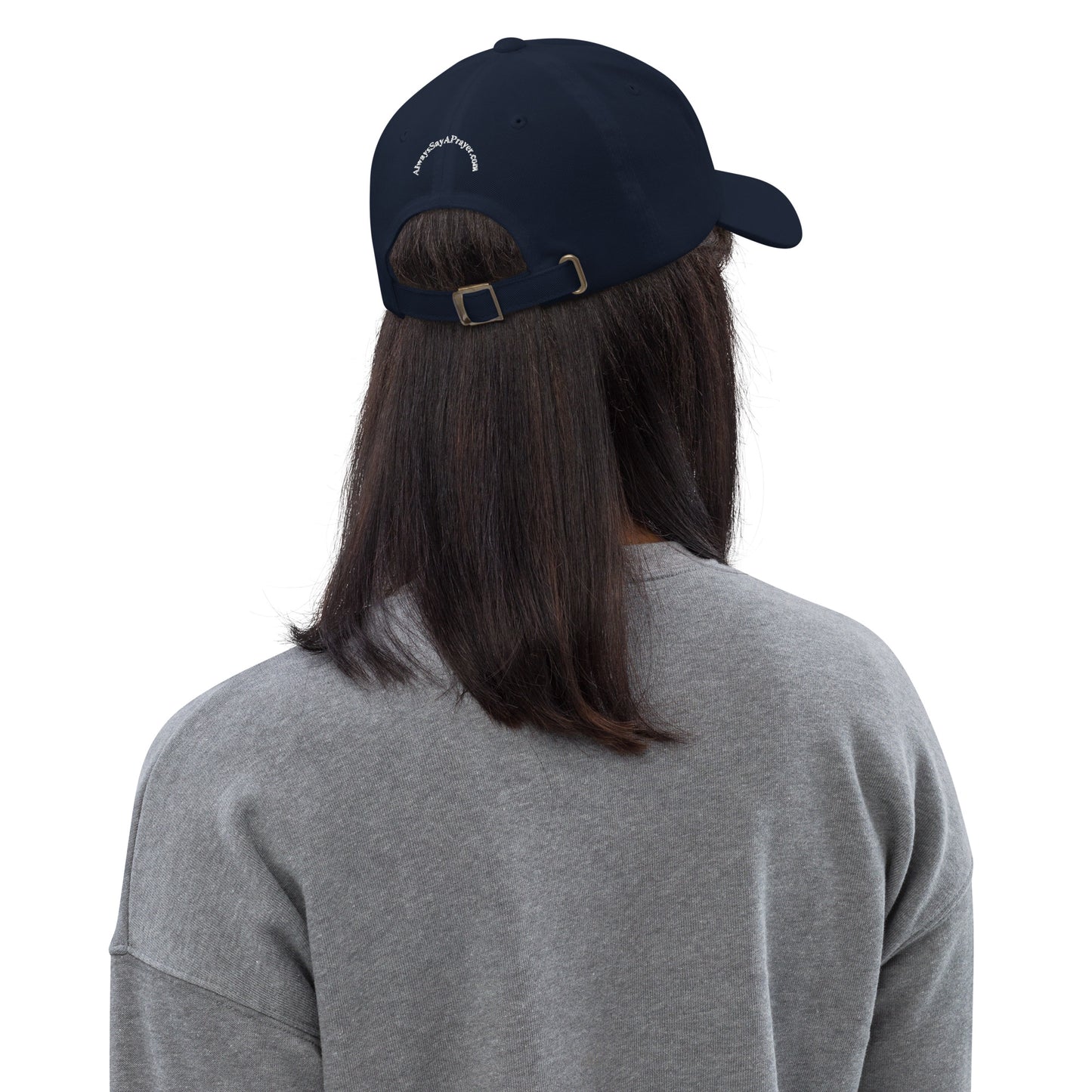 Unisex Dad Hat White Circular Logo