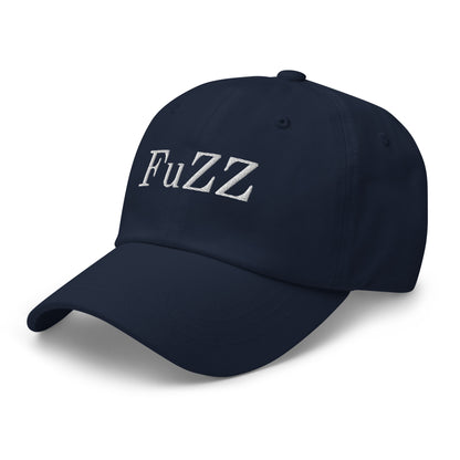 Unisex FuZZ Dad Hat Black with White Threads