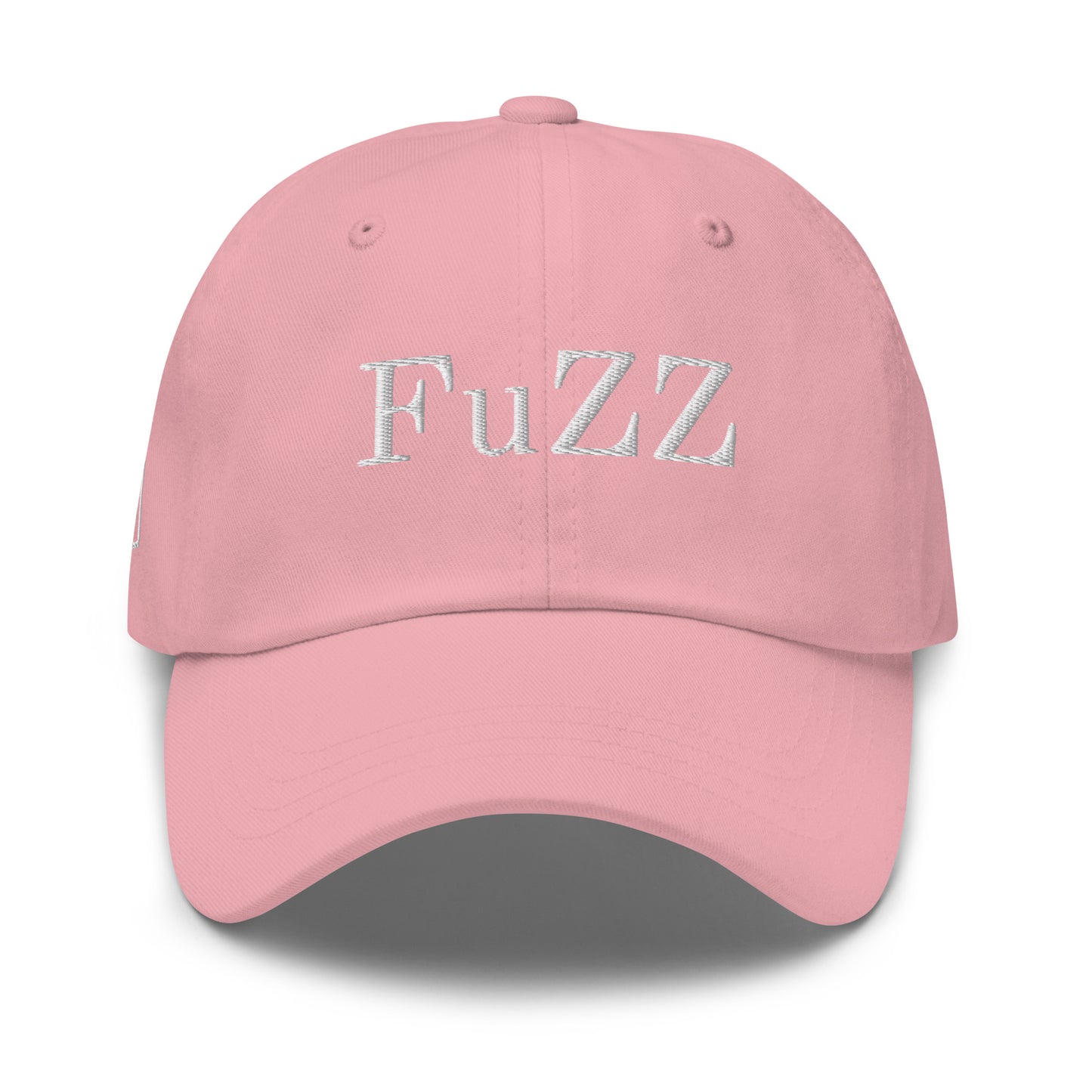 Unisex FuZZ Dad Hat Black with White Threads