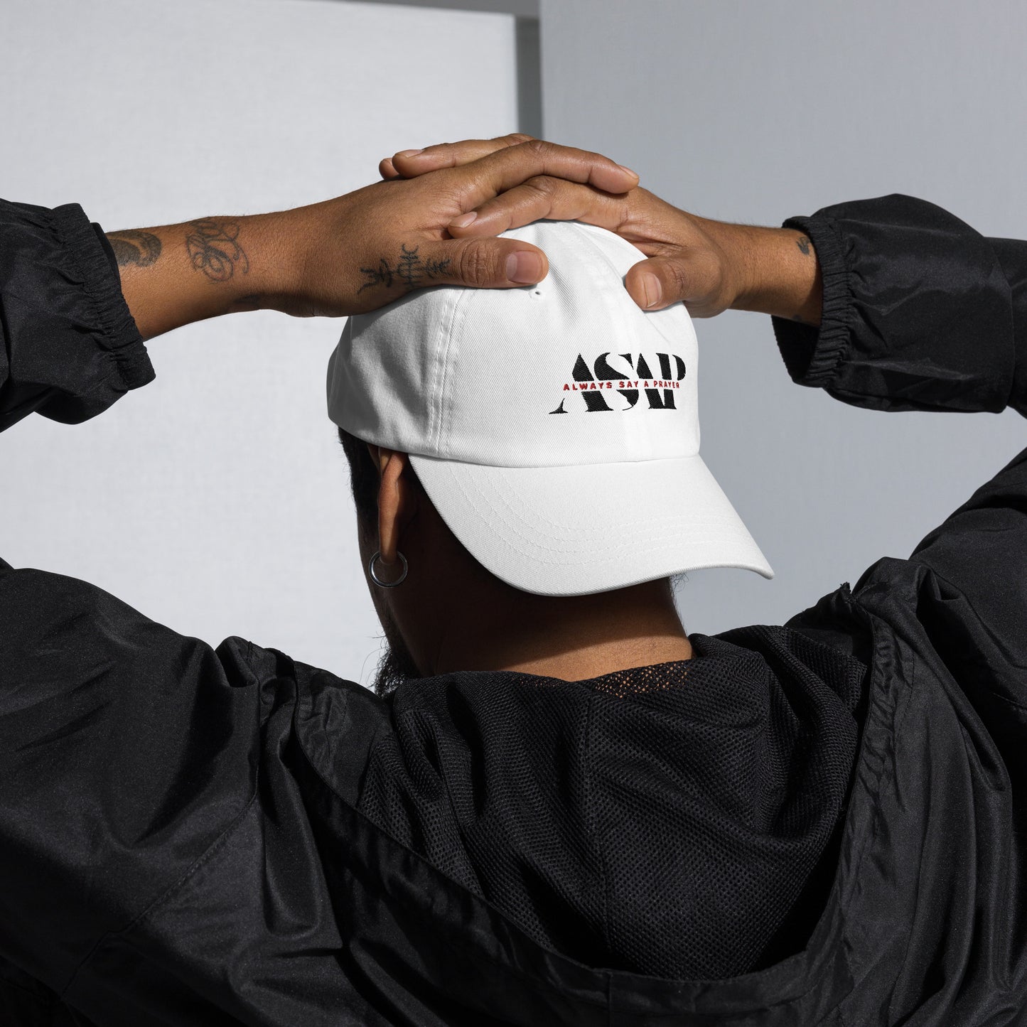 Unisex Dad Hat Dark ASAP Logo