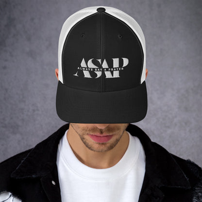 Trucker Cap White ASAP Logo