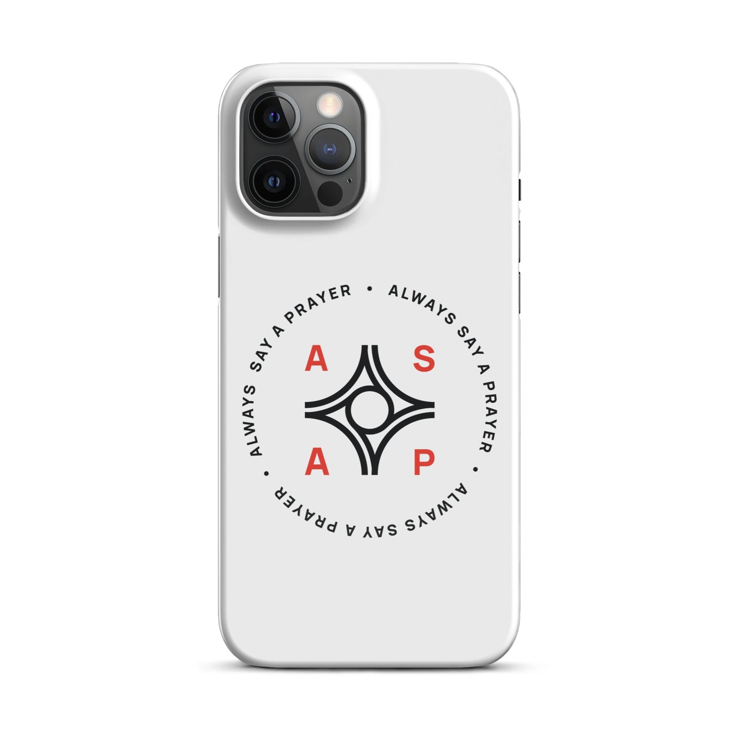 Snap-on Cell Phone Case Circular Logo