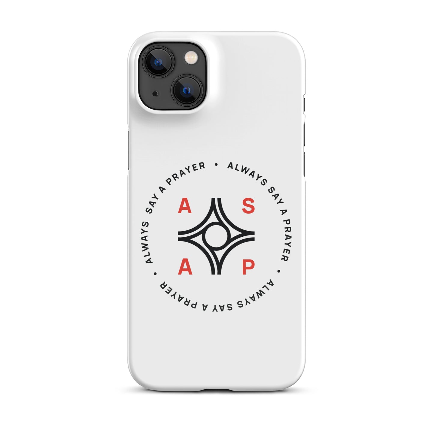 Snap-on Cell Phone Case Circular Logo