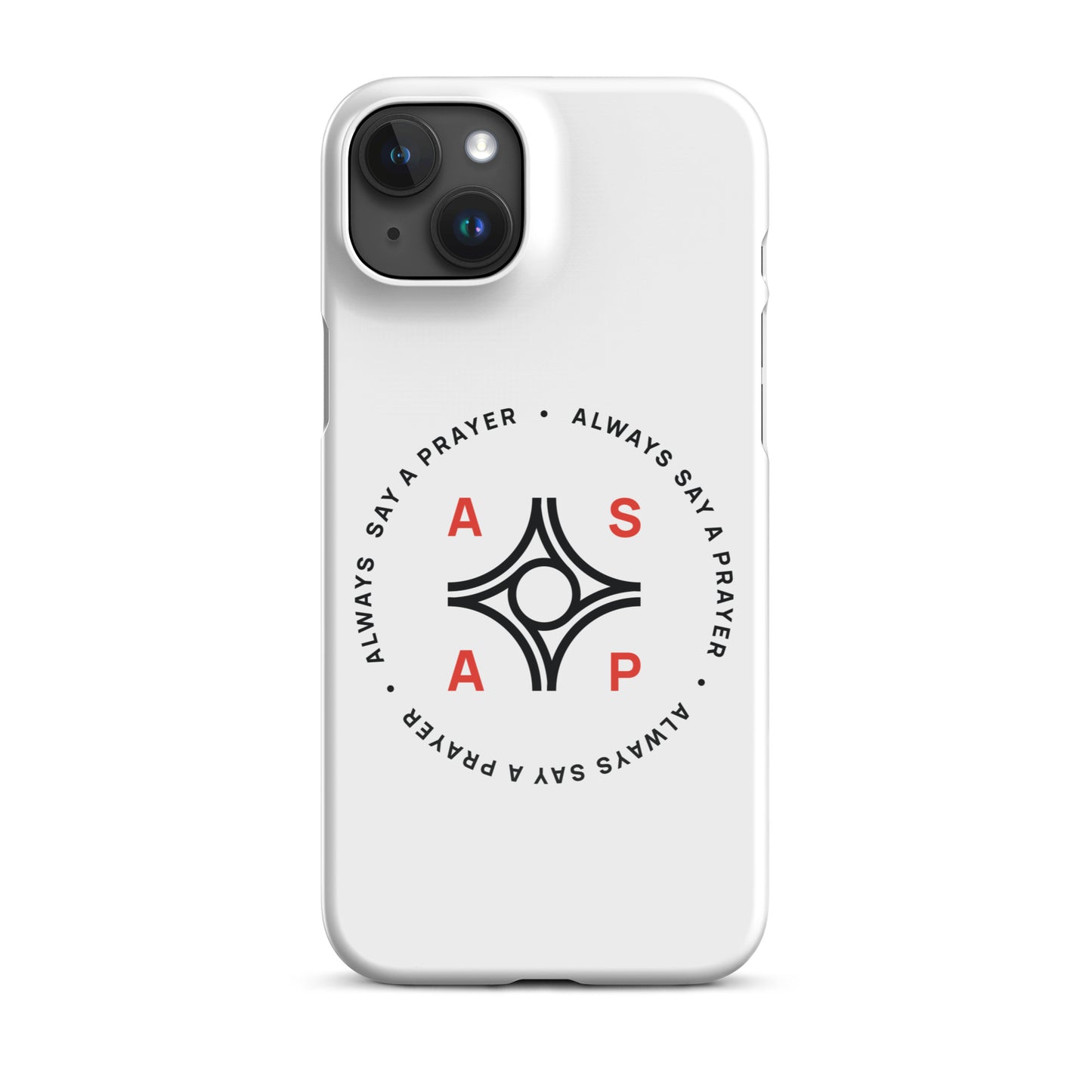 Snap-on Cell Phone Case Circular Logo