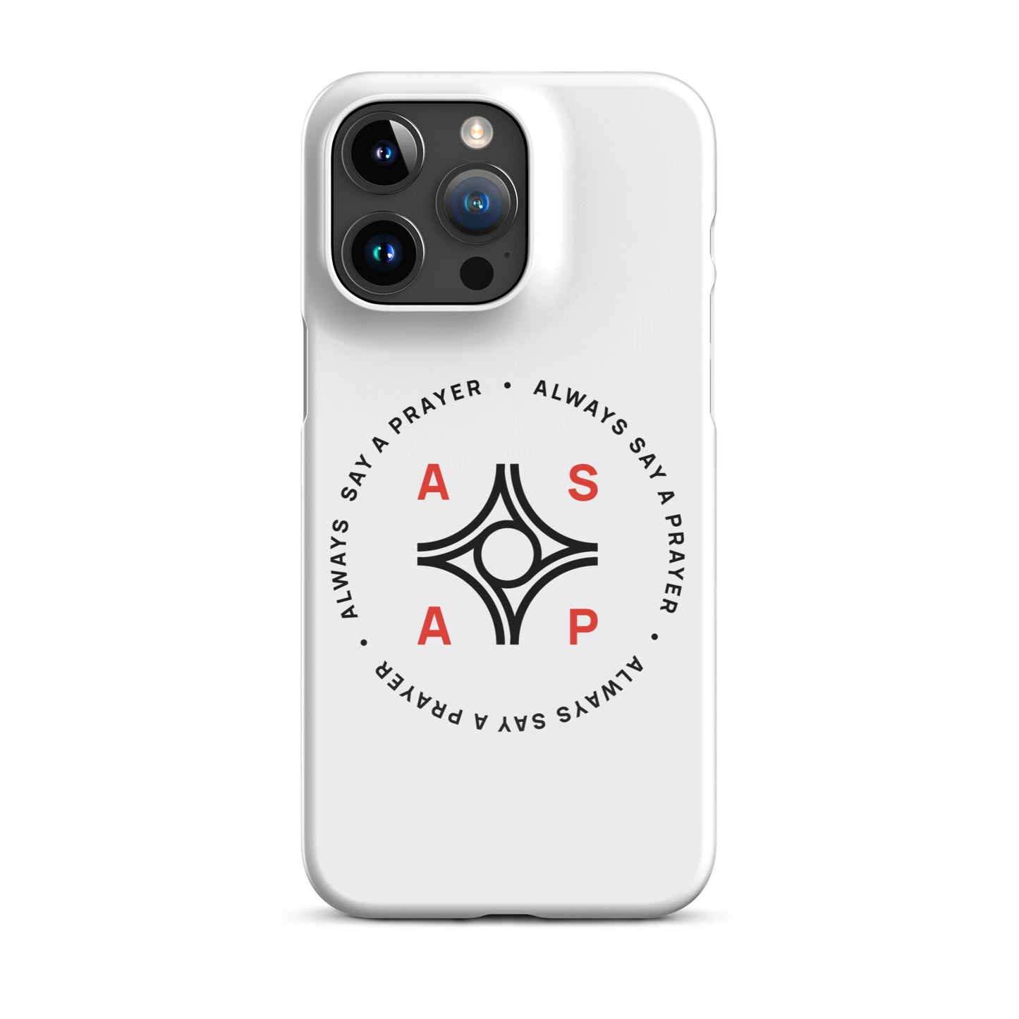 Snap-on Cell Phone Case Circular Logo