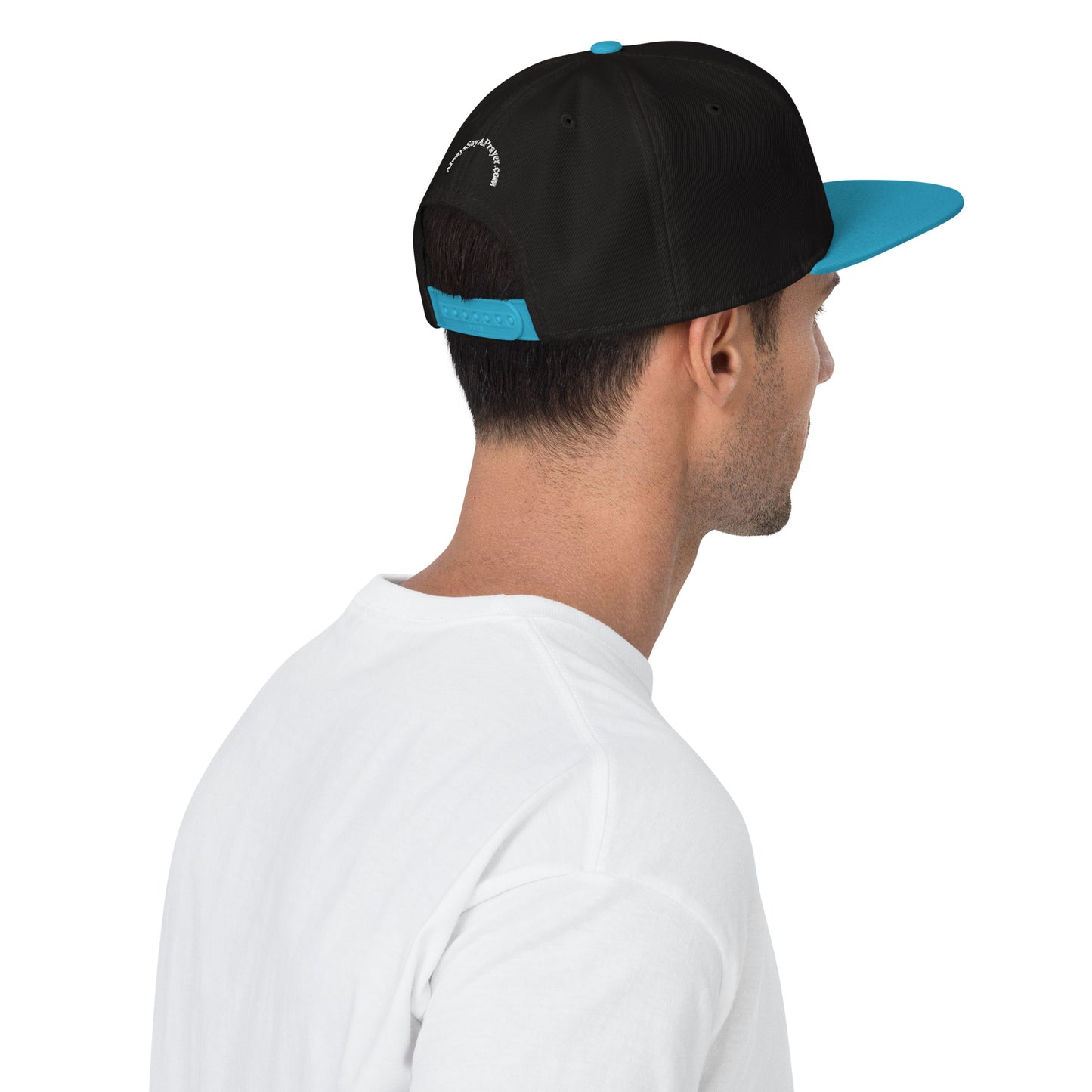 Snapback Hat White Circular Logo