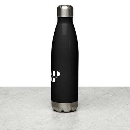 Stainless Steel Black Water Bottle ASAP Logo