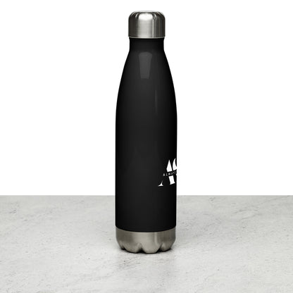 Stainless Steel Black Water Bottle ASAP Logo