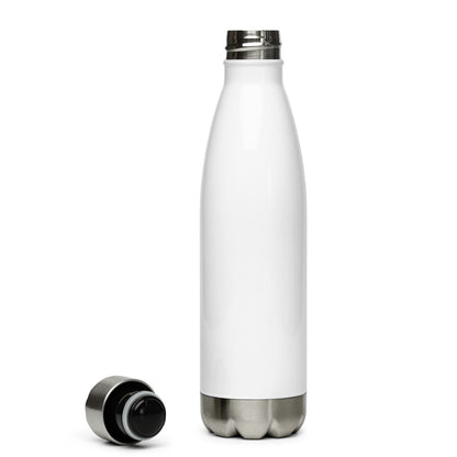 Stainless Steel White Water Bottle ASAP Logo