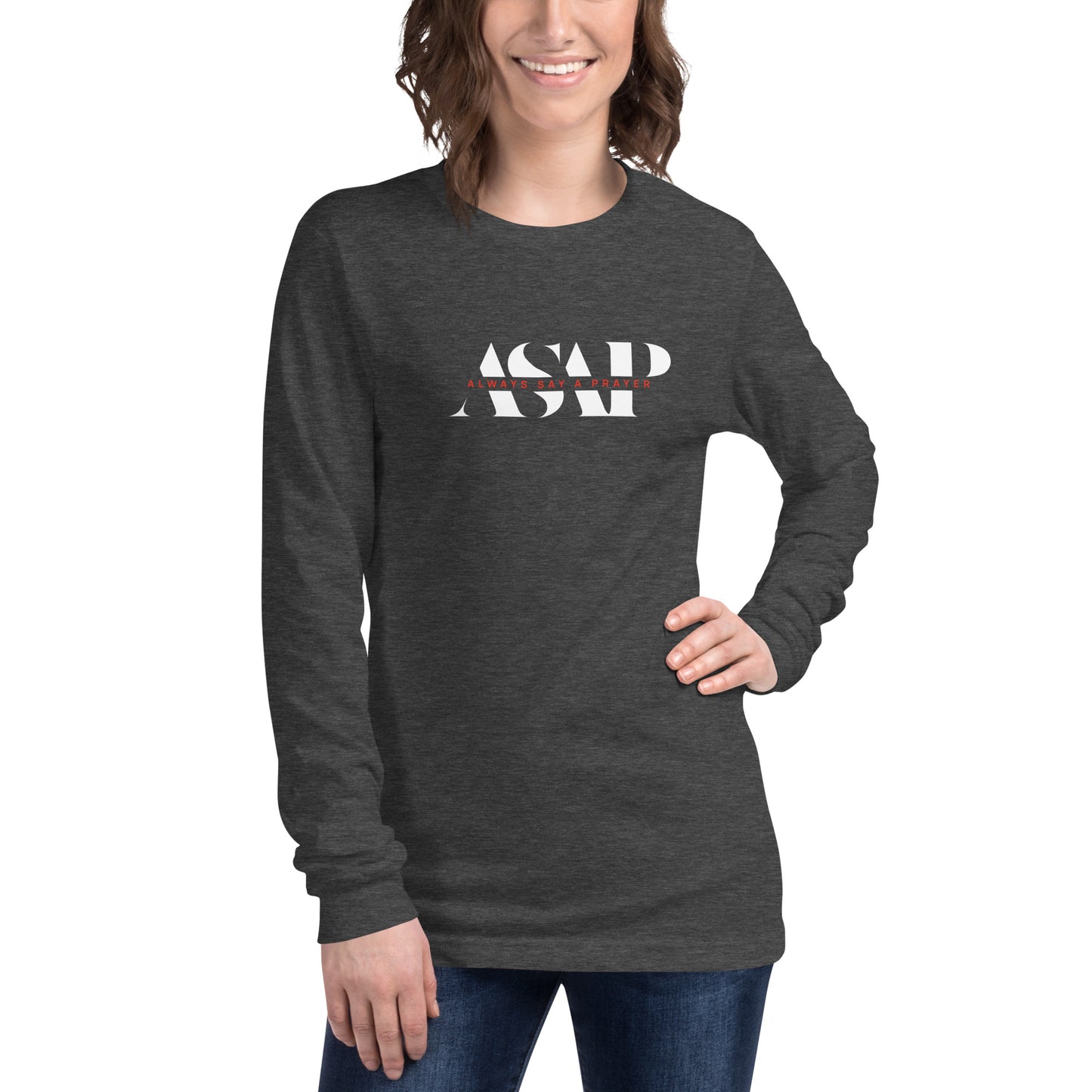 Unisex Long Sleeve Tee 2-Color ASAP Logo