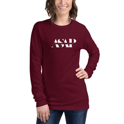 Unisex Long Sleeve Tee 2-Color ASAP Logo