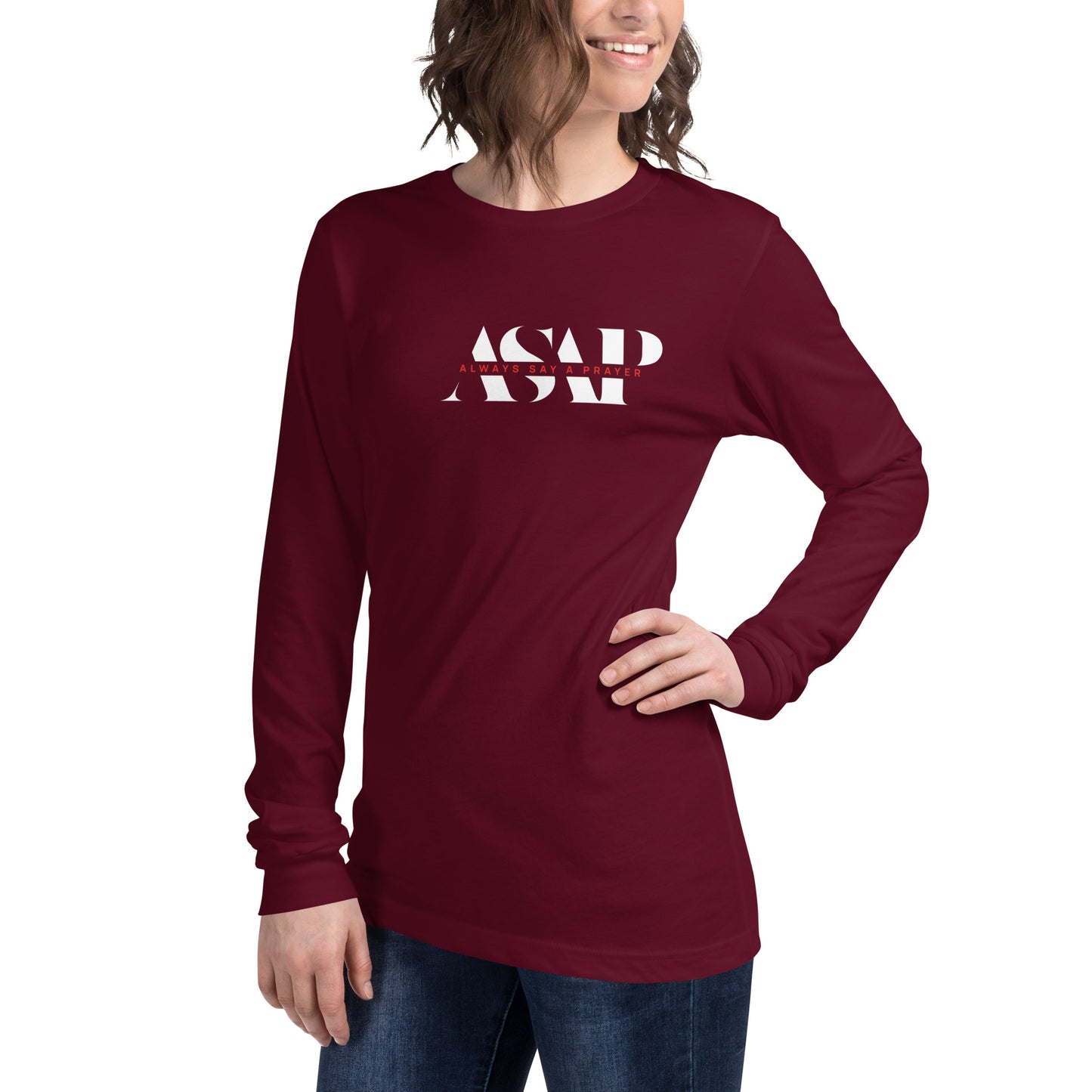 Unisex Long Sleeve Tee 2-Color ASAP Logo