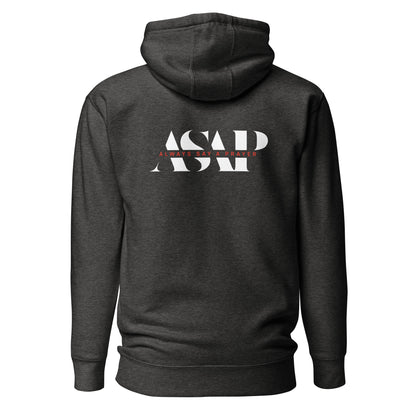 Unisex Hoodie White ASAP Logo