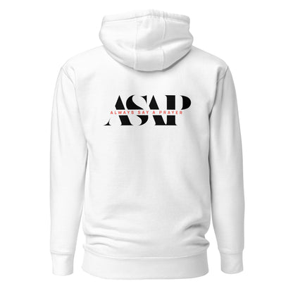 Unisex Hoodie Dark 2-Color ASAP Logo on front and back