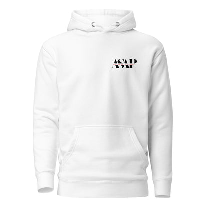 Unisex Hoodie Dark 2-Color ASAP Logo on front and back