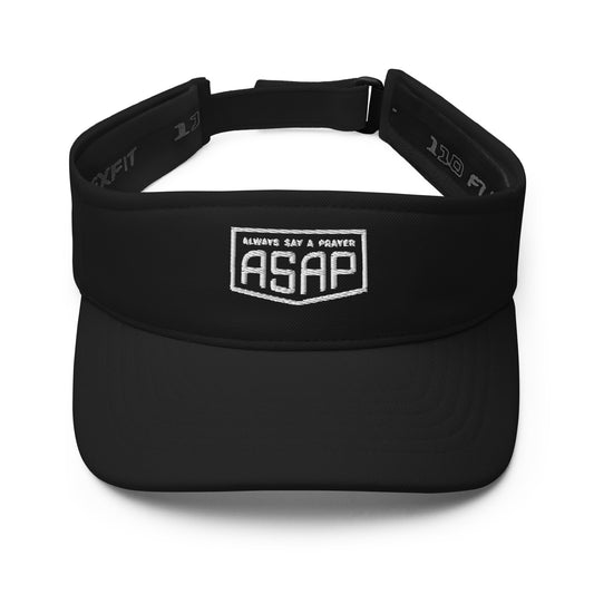 Visor Shield Logo White Stitching