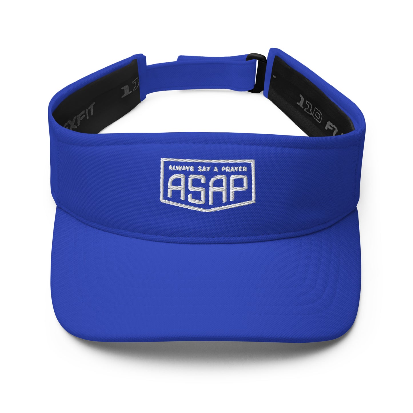 Visor Shield Logo White Stitching