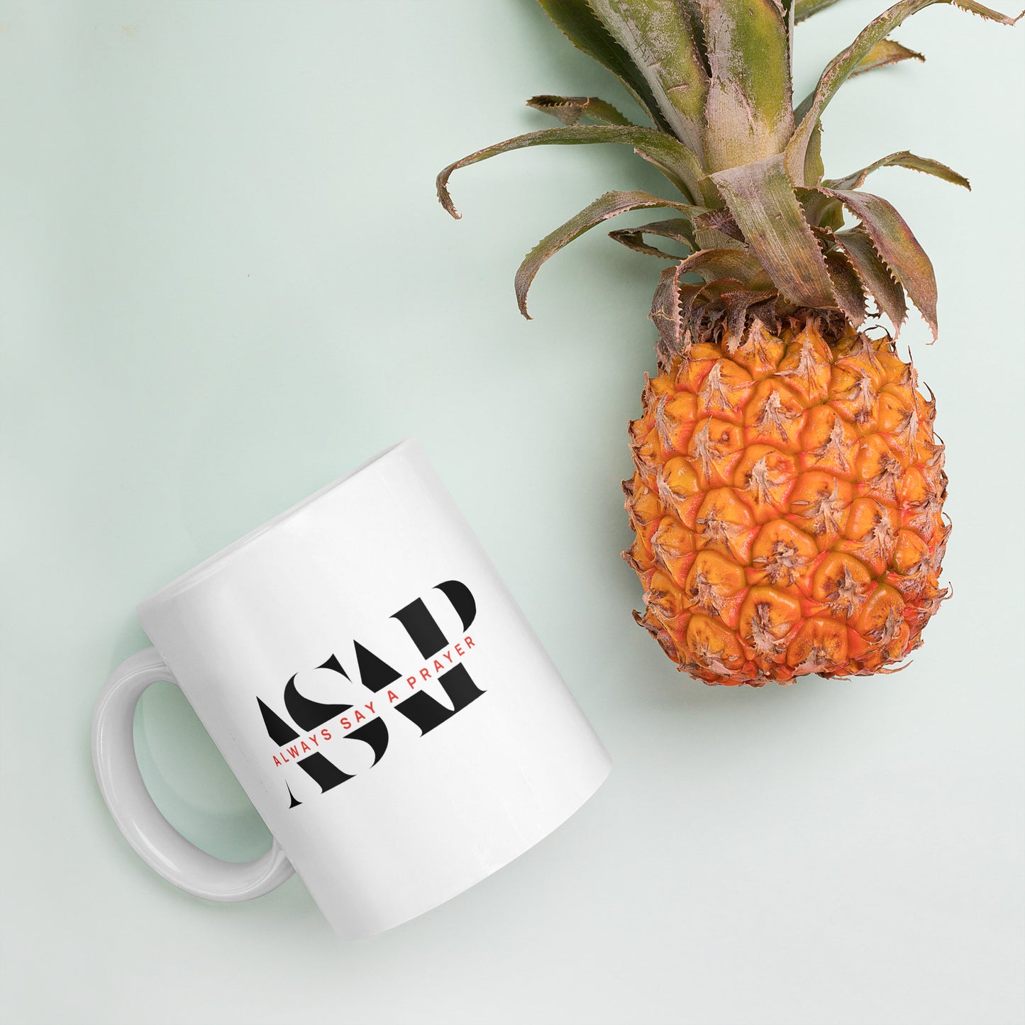 Ceramic White Mug ASAP Logo