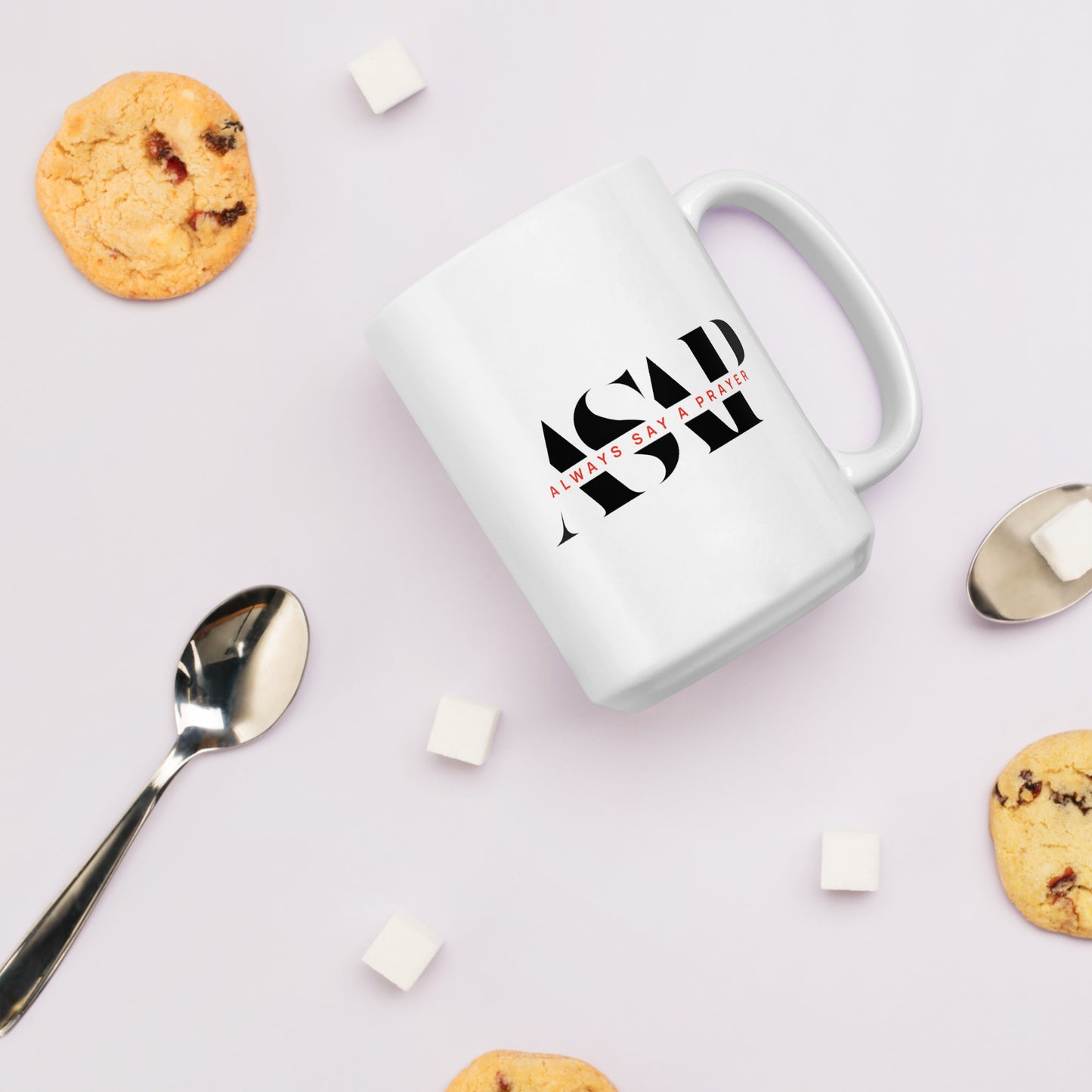 Ceramic White Mug ASAP Logo