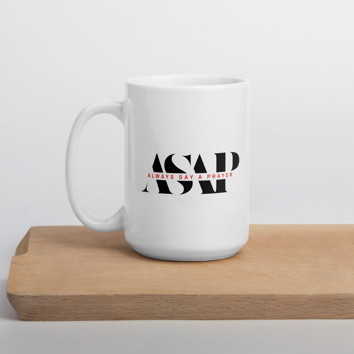 Ceramic White Mug ASAP Logo