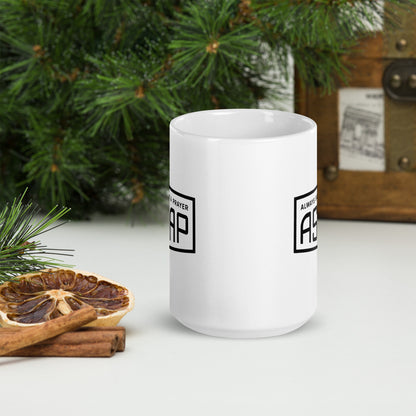 Ceramic White Mug Shield Logo