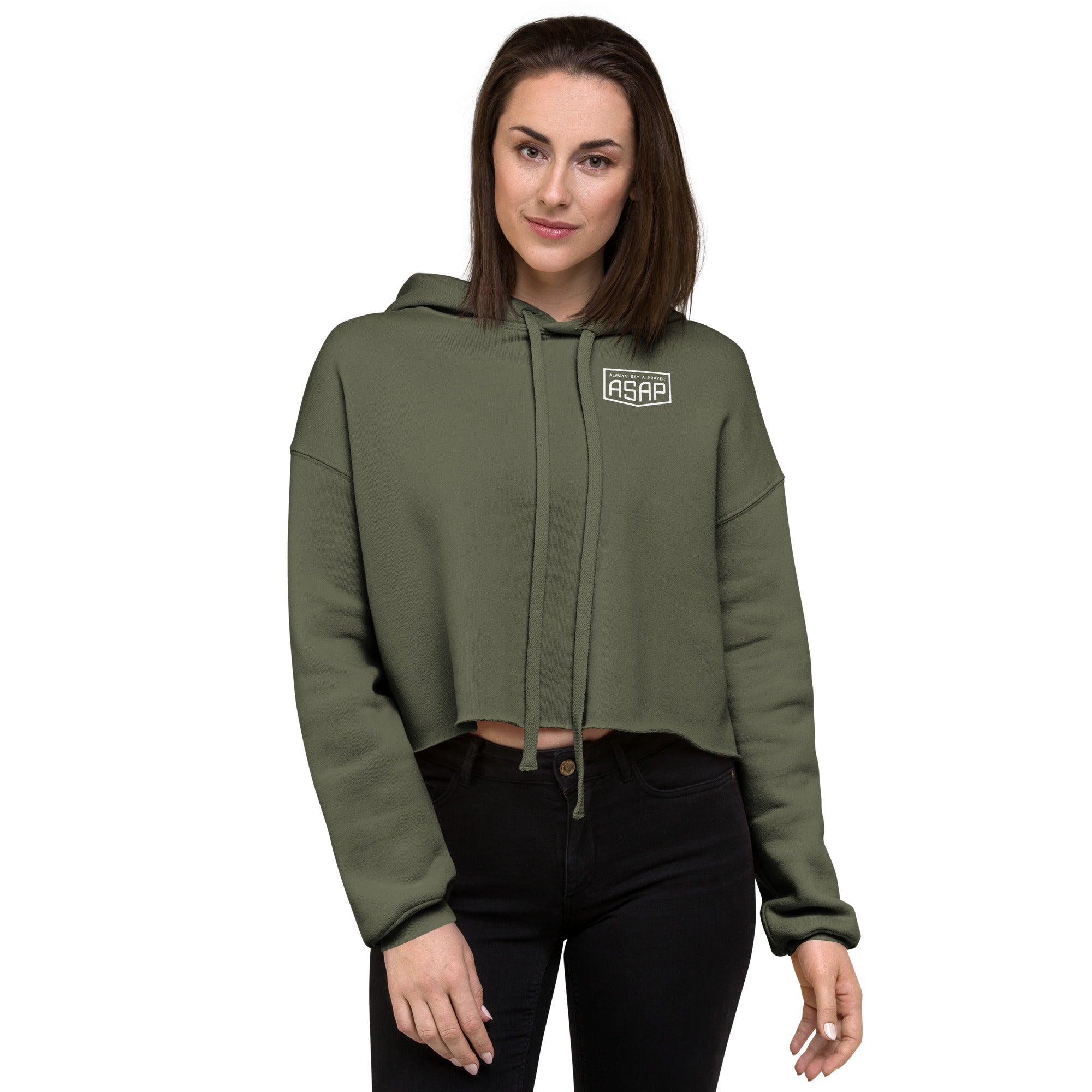 Crop Hoodie Shield Logo