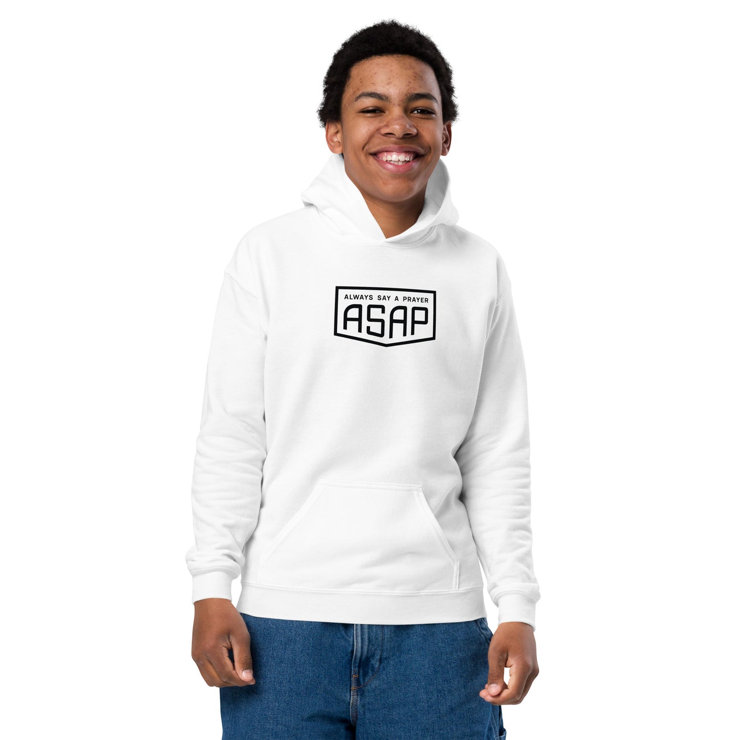 Kids and Youth Heavy Blend Hoodie Dark Shield Logo