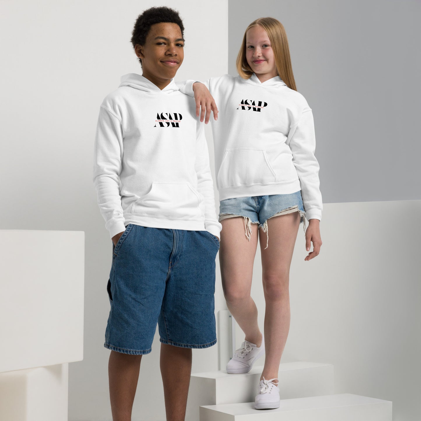 Kids and Youth Heavy Blend Hoodie ASAP Dark Logo