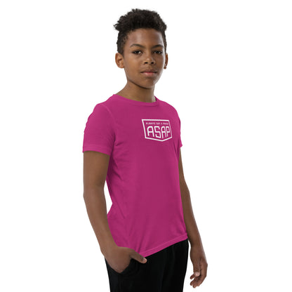 Kids and Youth Cotton Short Sleeve T-Shirt Shield Logo