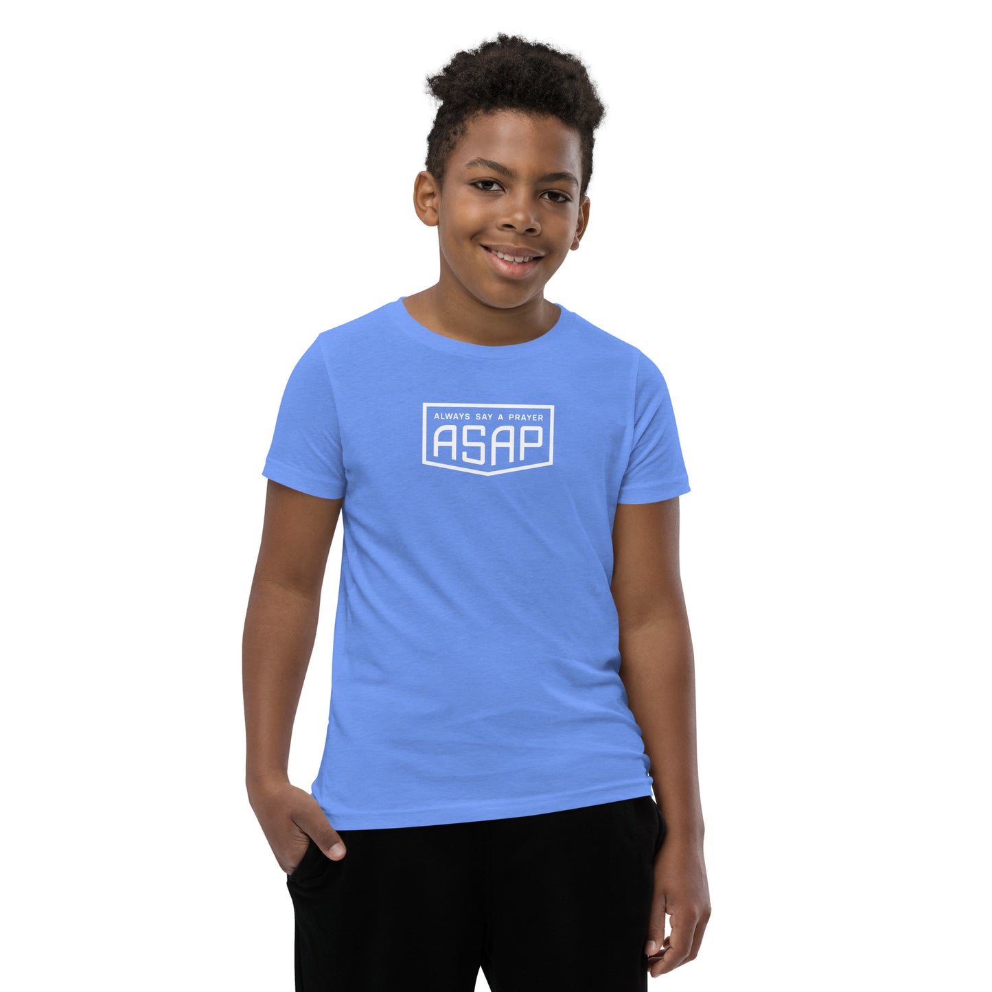 Kids and Youth Cotton Short Sleeve T-Shirt Shield Logo