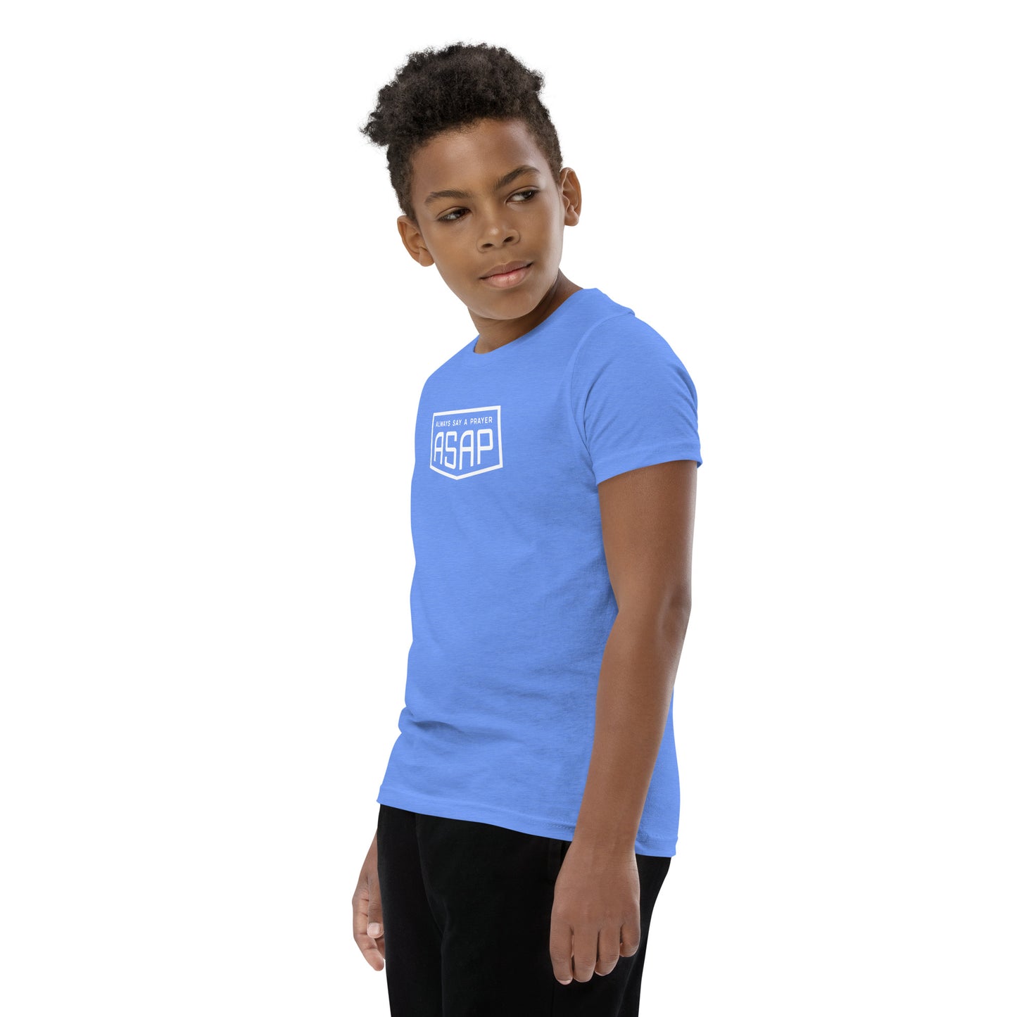 Kids and Youth Cotton Short Sleeve T-Shirt Shield Logo