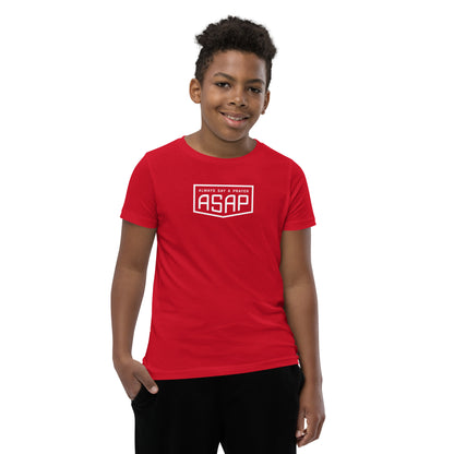 Kids and Youth Cotton Short Sleeve T-Shirt Shield Logo