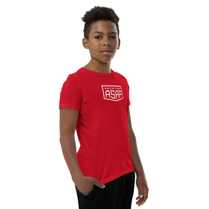 Kids and Youth Cotton Short Sleeve T-Shirt Shield Logo